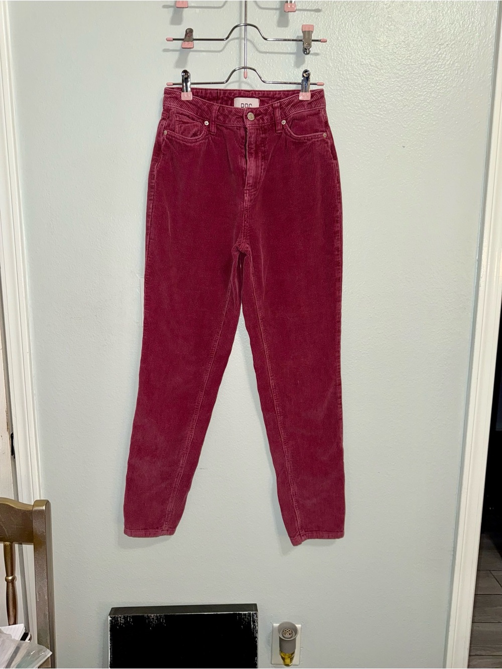 BDG High-Rise Corduroy Jeans in Wine